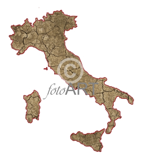 Ausgetrocknetes Italien