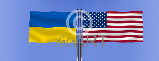Flagge | Fahne: Ukraine Vs. USA