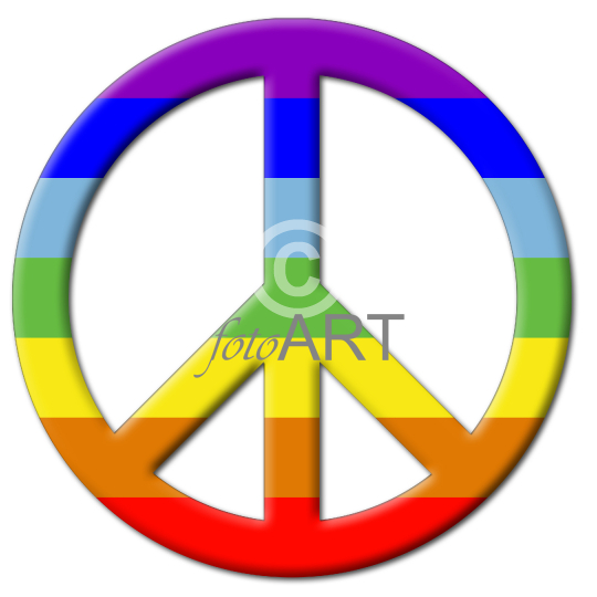 Friedenszeichen farbig