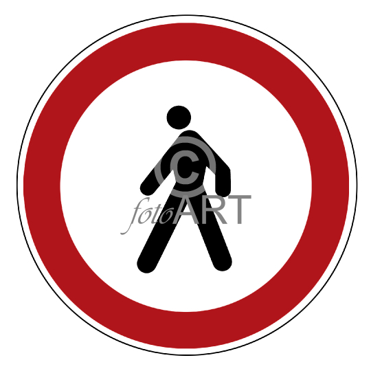 Fußgänger Verboten