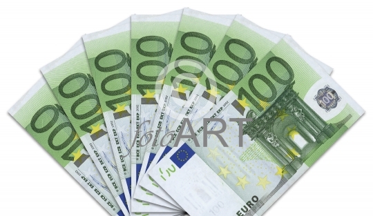 Geldfächer 100-Euro-Scheine