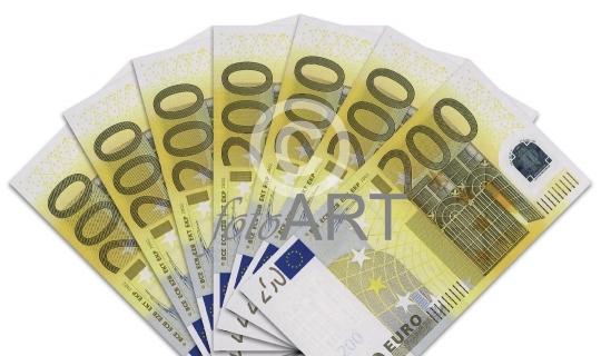 Geldfächer 200-Euro-Scheine