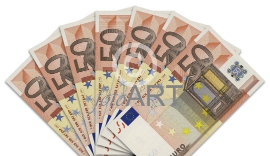 Geldfächer 50-Euro-Scheine