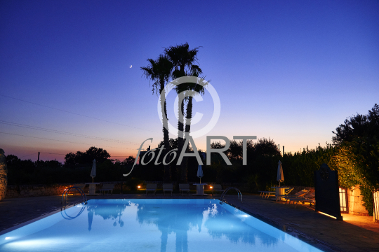 Swimming Pool by Night