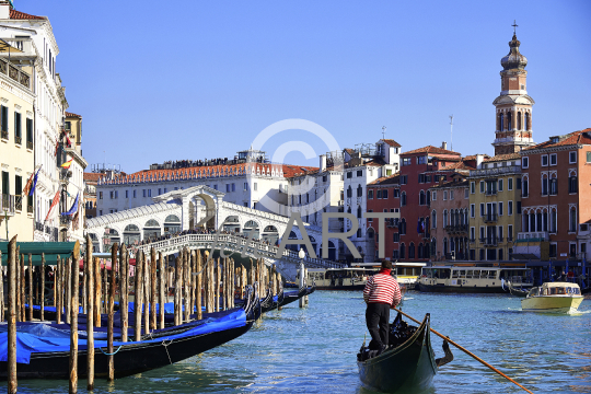 Venedig - Canale Grande mit Rialtobrücke